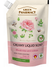Green Pharmacy tekuté krémové mydlo - náhradná náplň 460 ml - Pižmová ruža a bavlna